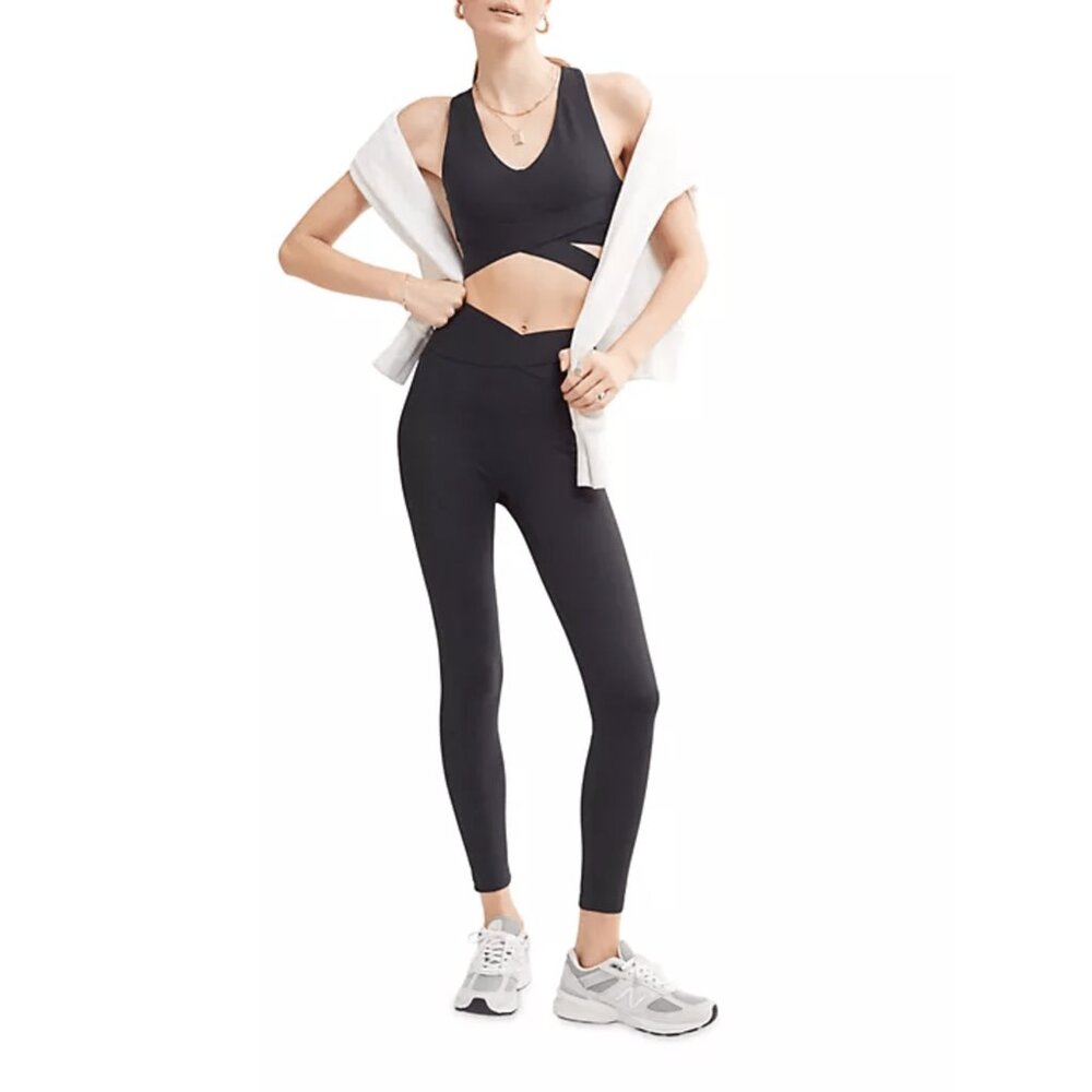 Le Ore by BANDIER Corso Crossover Legging BLACK NEW WITH TAGS